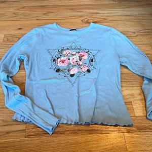 Blue Flower Long Sleeve
